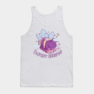 Sweet Dreams Are Made of Bees - Buzzing Slumber Illustration Tank Top